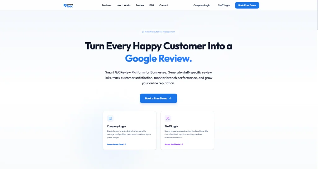Review Feed Web Application — Digital Experience Design by Muhammed Riswanudeen